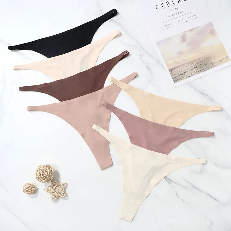 Silk Seamless Women's Thong Panties